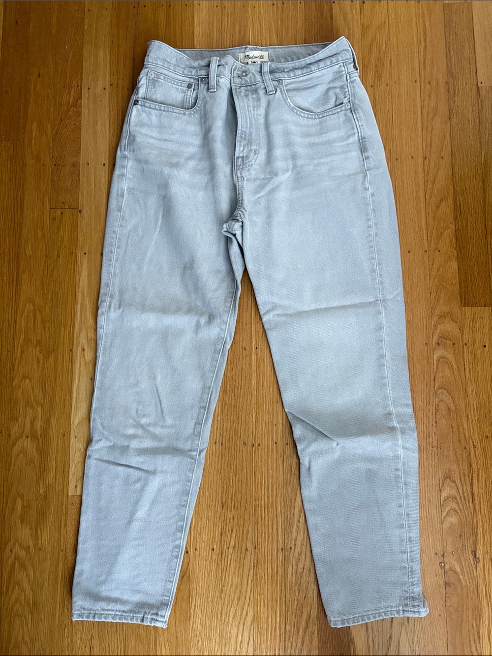 Madewell Light Gray High-Rise Jeans